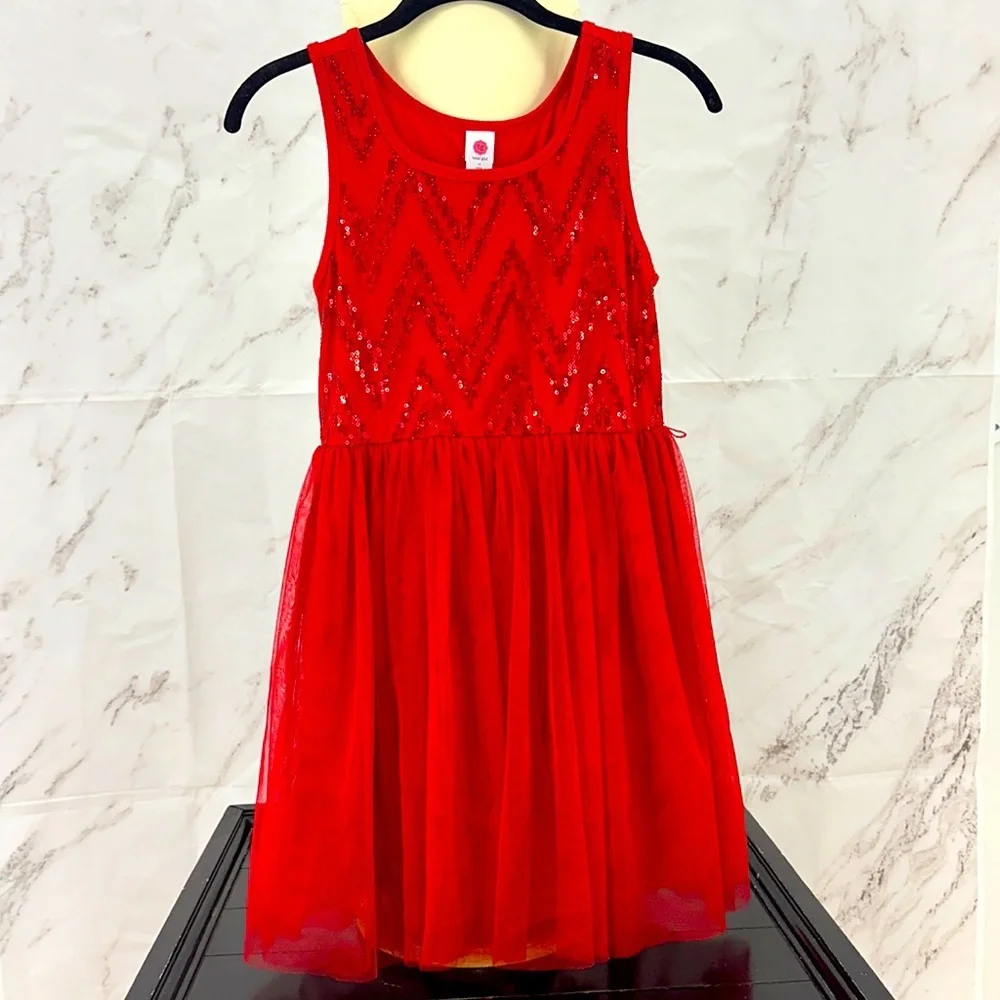 Red sequin dress girls‎ size 12